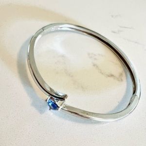 Tanzanite and sterling silver bracelet